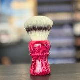 AKA Brushworx Pink Overload 26mm AK47 Fan Synthetic Shaving Brush
