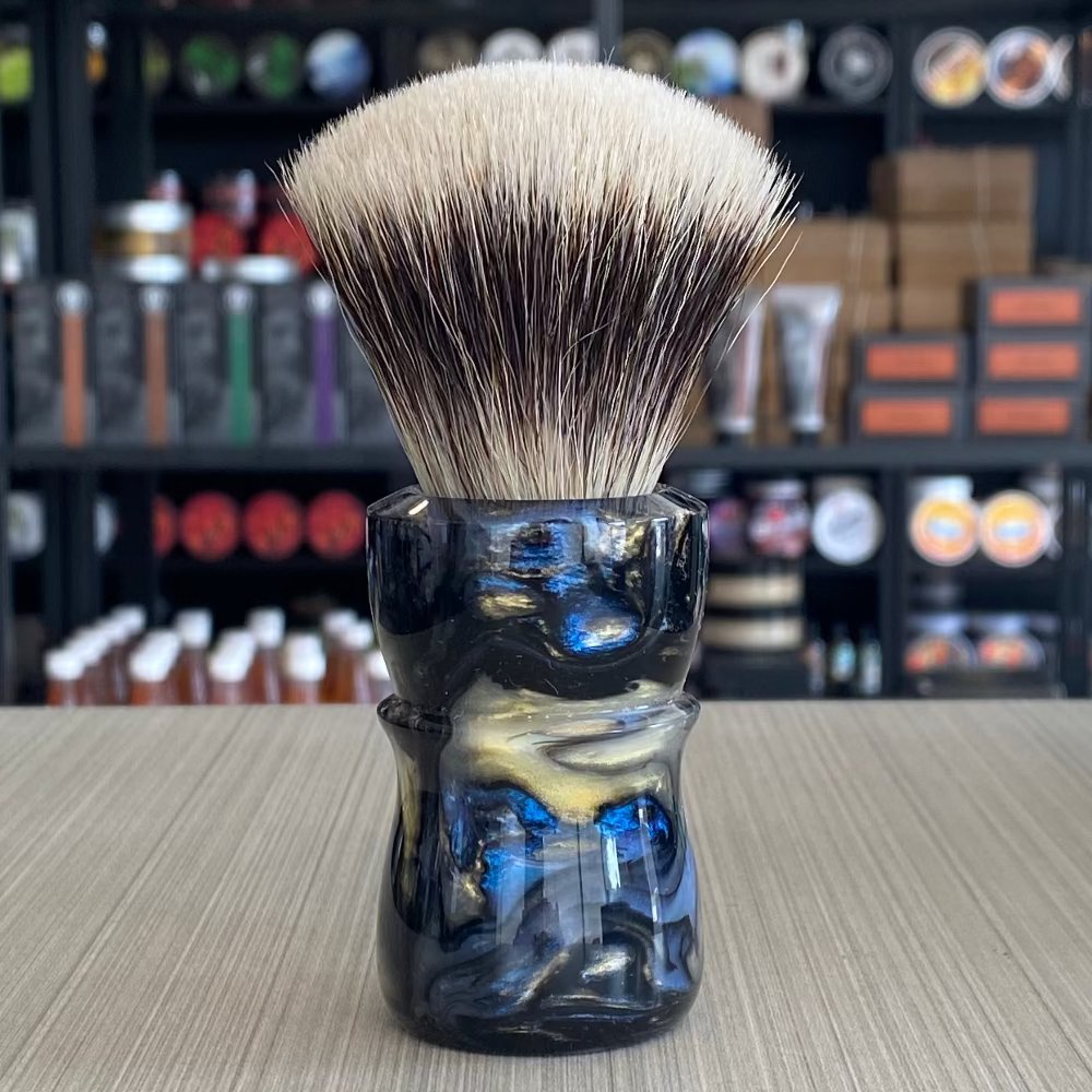 AKA Brushworx Riegle 26mm AK7 Hybrid Fan Knot Shaving Brush