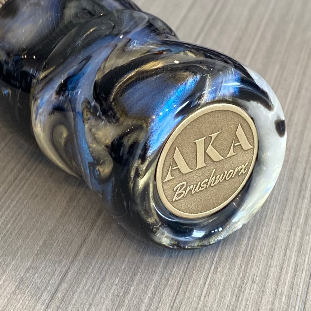 AKA Brushworx Riegle 26mm AK7 Hybrid Fan Knot Shaving Brush