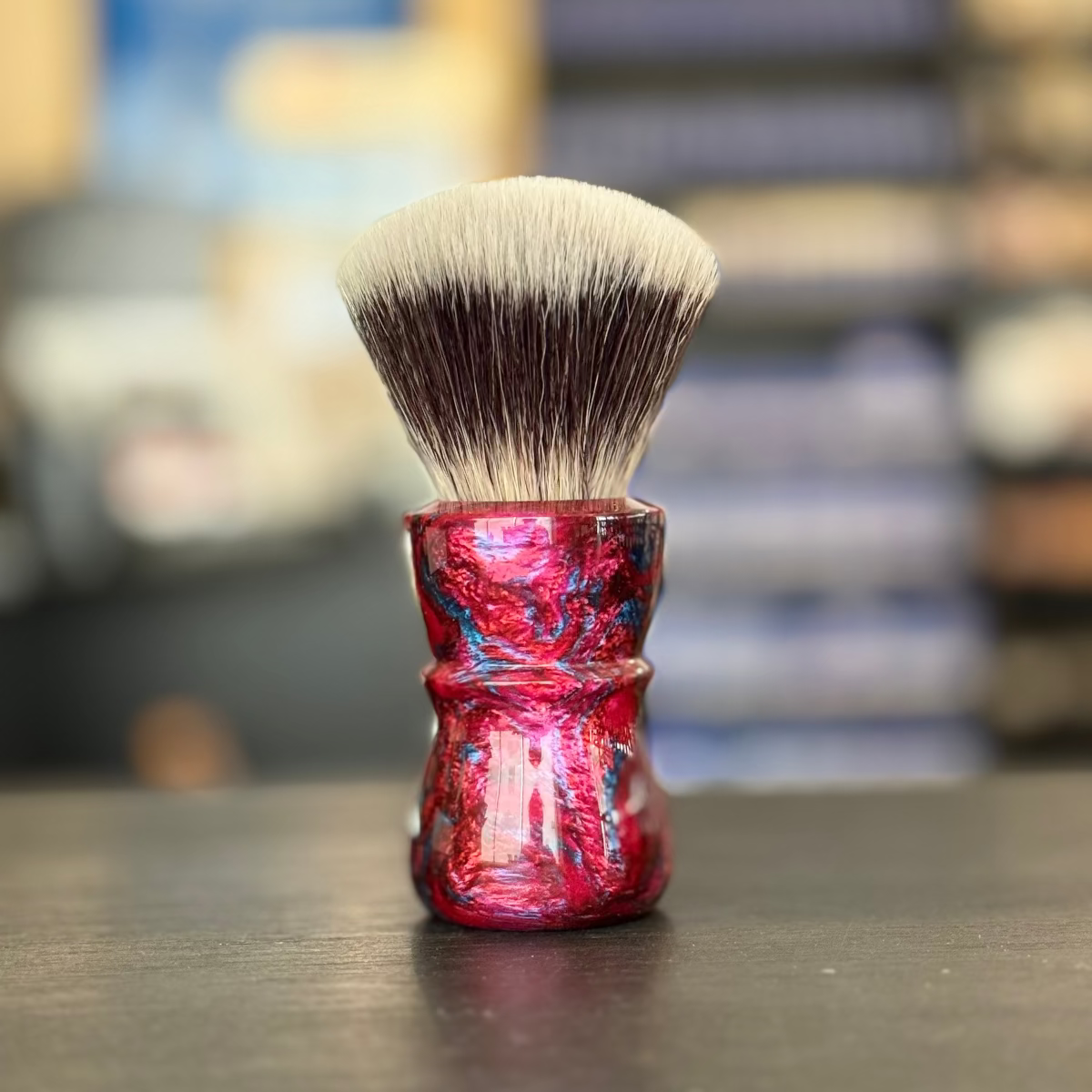 AKA Brushworx Starry Glow AK7 Fan Synthetic Shaving Brush 26mm