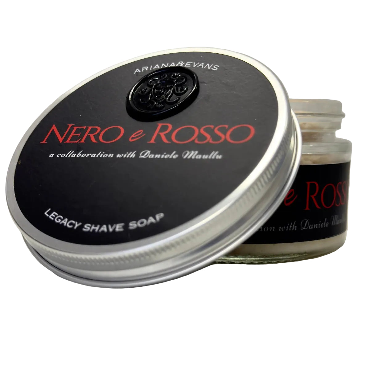 Ariana & Evans Daniele Maullu Neuro e Rosso Shaving Soap 7oz