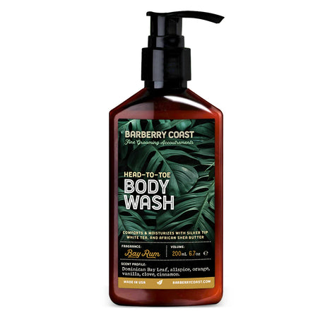 Barberry Coast Body Wash Head To Toe Bay Rum 6.7oz