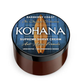 Barberry Coast Supreme Shave Cream Unscented Kohana 4oz