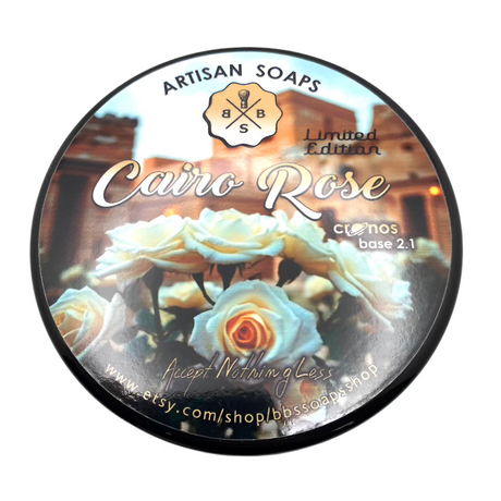 BBS Soap Company Cairo Rose Shave Soap 4.5oz