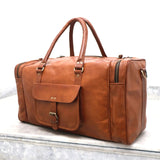 Billion Brothers Genuine Leather Duffle Bag Weekender Overnight Gym Bag