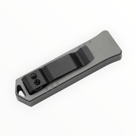 Boker Plus Pocket Knife OTF D2 Gray Aluminum Handle