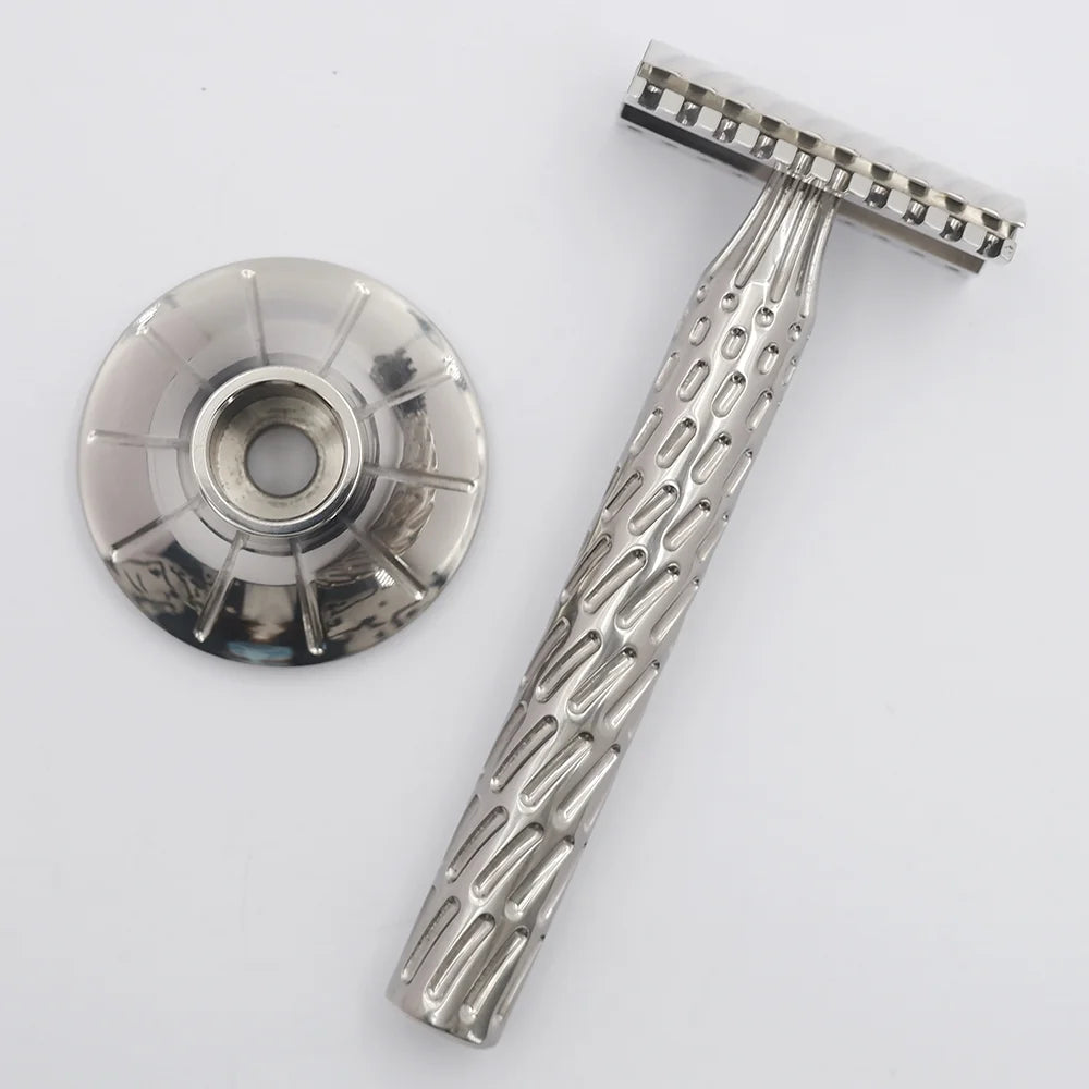 Boti Vortex Titanium Double  Double Edge Safety Razor Polished