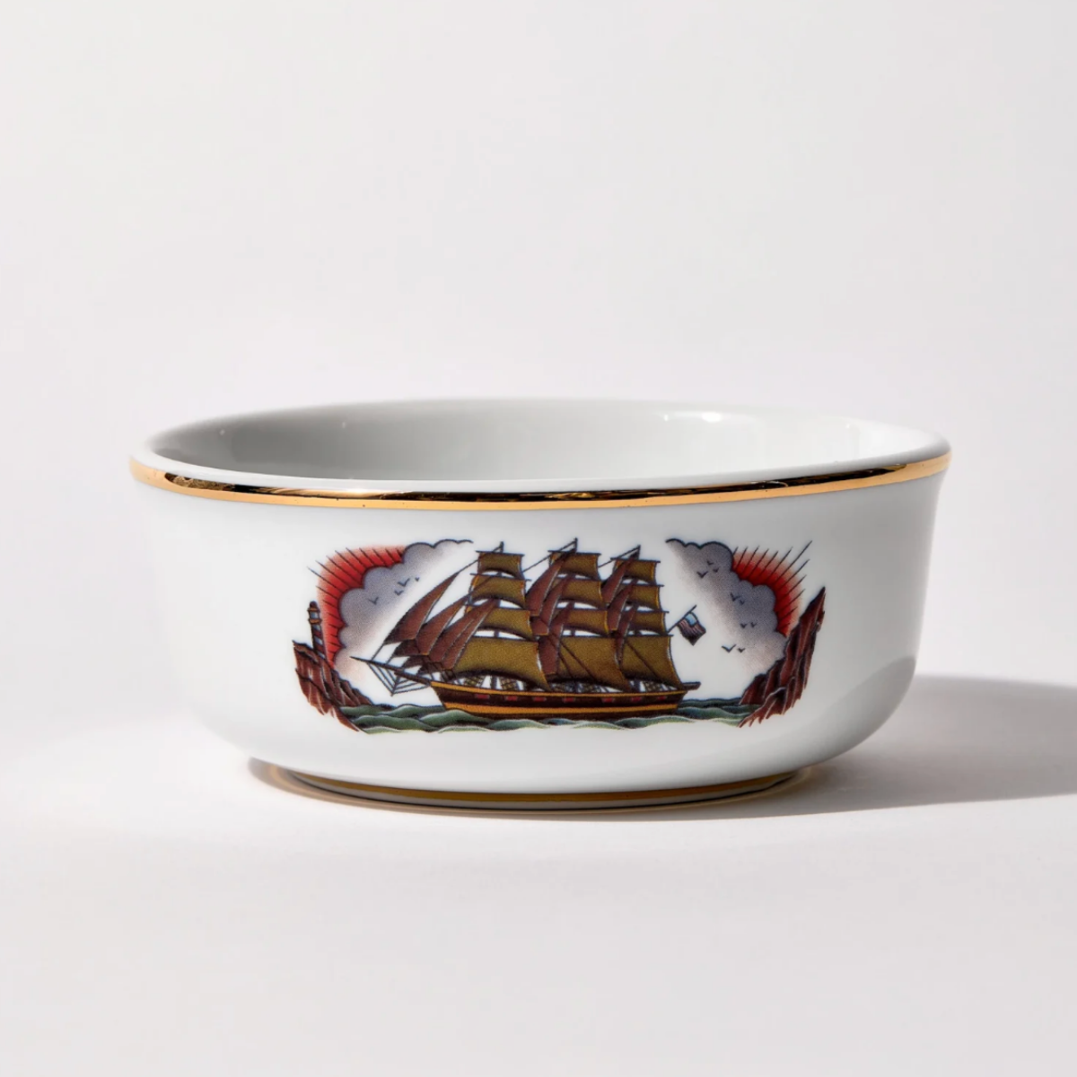 Brousseau & Dov Sea Dog Premium Porcelain Shaving Bowl