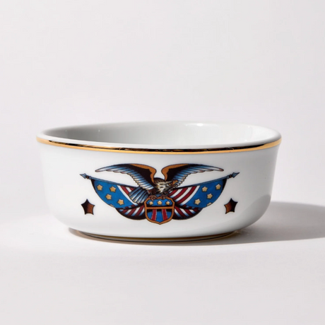Brousseau and Dov Stars and Stripes Premium Porcelain Shaving Bowl