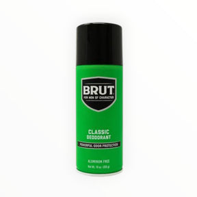 Brut Classic Aluminum-Free Deodorant Spray 24 HR Odor Protection 10oz