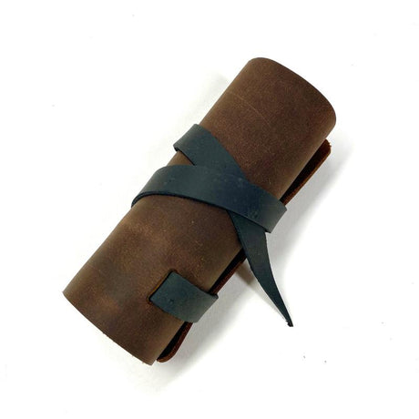 Captain's Choice - Leather Shaving Brush Roll - Brown