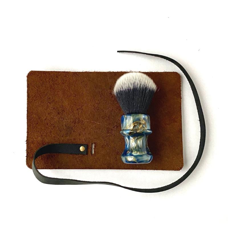 Captain's Choice - Leather Shaving Brush Roll - Brown