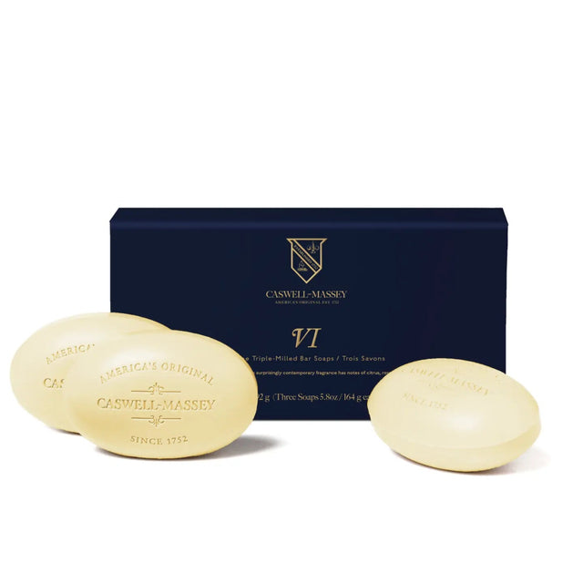 Caswell-Massey Number Six Three Soap Set Bar Soap
