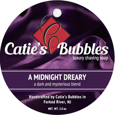 Catie's Bubbles - A Midnight Dreary - Luxury Shaving Soap - 2oz