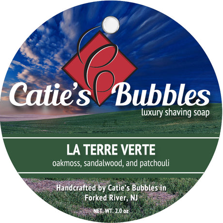 Catie's Bubbles - La Terre Verte - Luxury Shaving Soap - 2oz