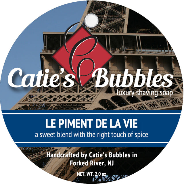 Catie's Bubbles - Le Piment de la Vie - Luxury Shaving Soap - 2oz