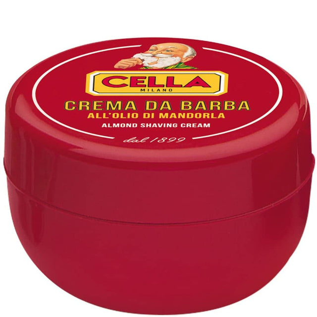 Cella Milano Shaving Cream Classic Almond Scent 150g