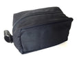 Col. Conk Black Zipper Travel Bag Dopp Kit