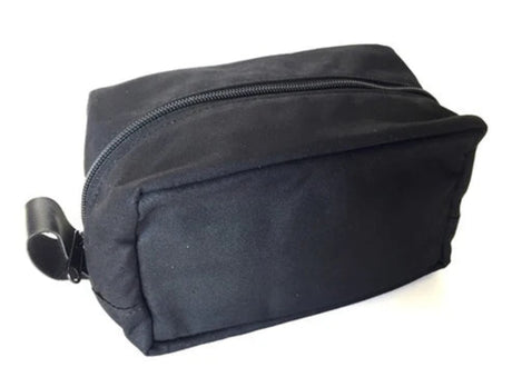Col. Conk Black Zipper Travel Bag Dopp Kit