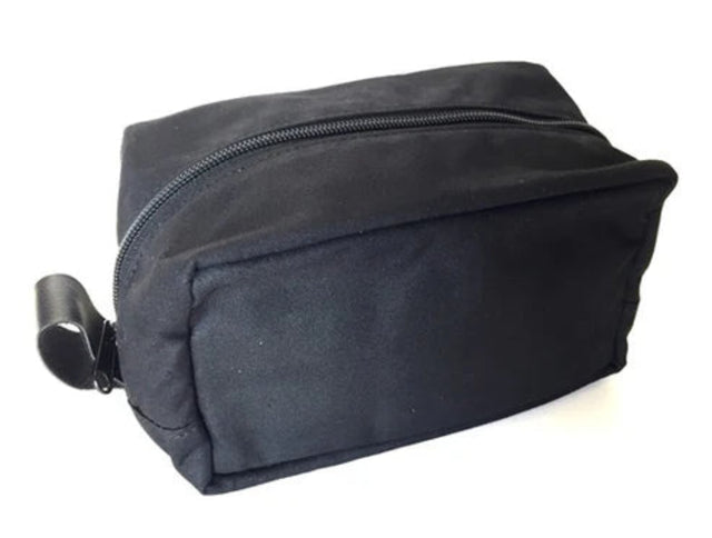 Col. Conk Black Zipper Travel Bag Dopp Kit