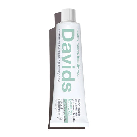 Davids Sensitive And Whitening Nano Hydroxyapatite Toothpaste Peppermint 4oz