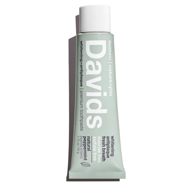 Davids Travel Size Premium Toothpaste / Peppermint 1.75oz