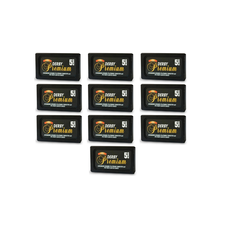Derby Premium Chromium Platinum Double Edge Razor Blades