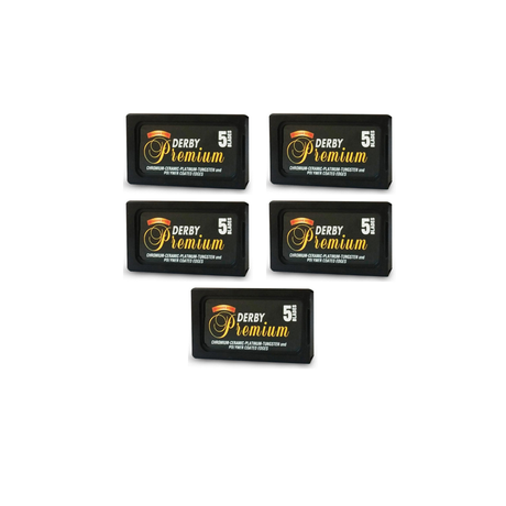 Derby Premium Chromium Platinum Double Edge Razor Blades