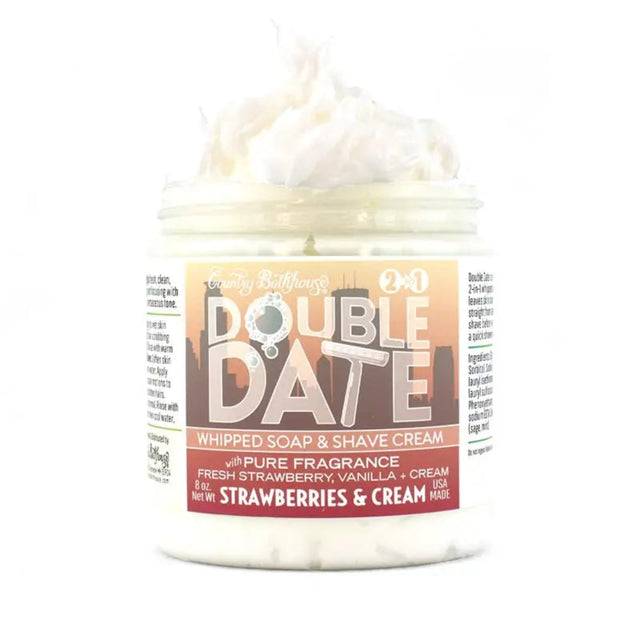 Double Date Strawberries and Cream Whipped Shaving Cream 8oz