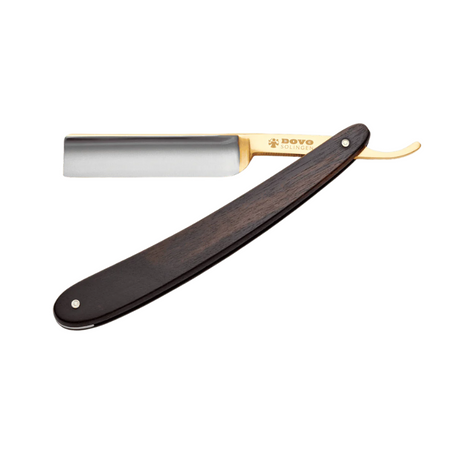 DOVO Apex 5/8" Straight Razor with Ebony Handle & 24K Gold Tang