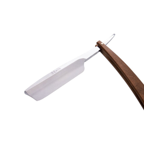 DOVO Blacksmith Tribute Straight Razor with Hardened Wood Scales
