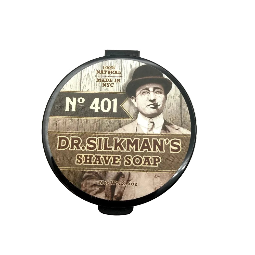 Dr Silkman's All Natural Shave Soap No 401 Oud, Amber and Musk 2.5oz