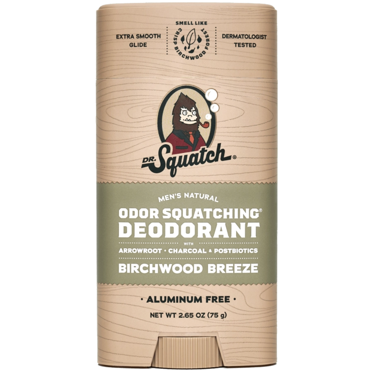 Dr. Squatch Birchwood Breeze Deodorant | Fresh, Woody Natural Protection for Men