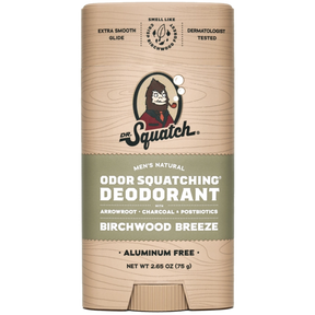 Dr. Squatch Birchwood Breeze Deodorant | Fresh, Woody Natural Protection for Men