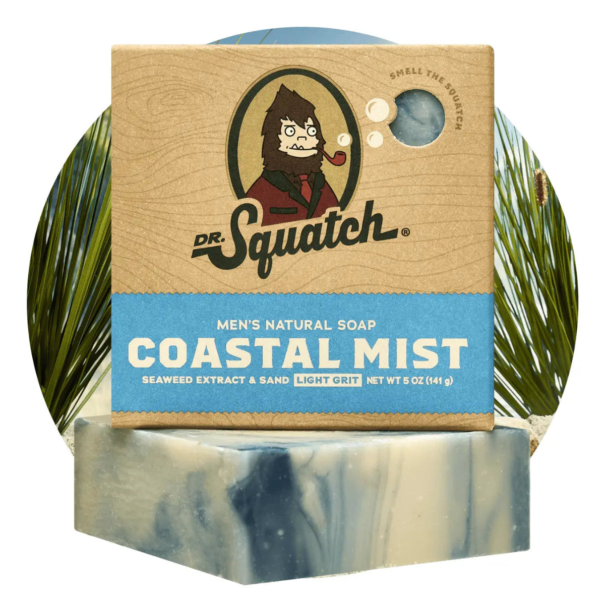 Dr. Squatch Coastal Mist Bar Soap 5oz | Fresh Ocean Clean