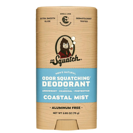 Dr. Squatch Coastal Mist Deodorant | Clean Ocean-Fresh Natural Protection
