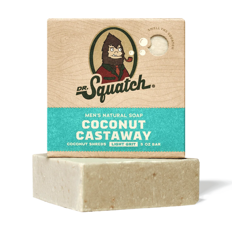 Dr Squatch Coconut Castaway Bar Soap 5oz