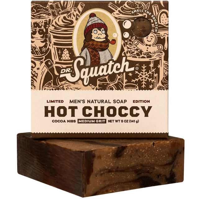 Dr. Squatch Hot Choccy Bar Soap 5oz | Warm Hot Chocolate Scent