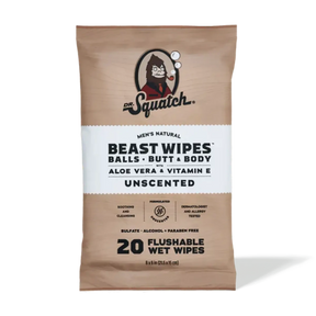 Dr. Squatch Unscented Wipes