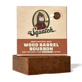 Dr Squatch Wood Barrel Bourbon Bar Soap 5oz