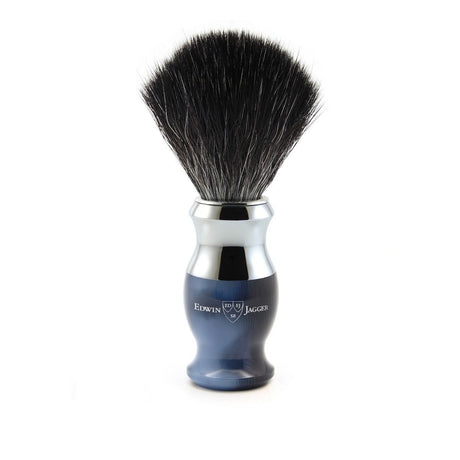 Edwin Jagger 37 Range Imitation Blue Horn Black Synthetic Shaving Brush 21SB3723CR