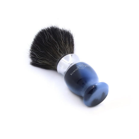 Edwin Jagger 37 Range Imitation Blue Horn Black Synthetic Shaving Brush 21SB3723CR