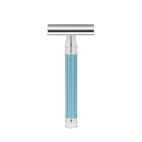 Edwin Jagger 3ONE6 Stainless Steel Light Blue DE Safety Razor DESSGA31BL