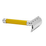Edwin Jagger 3ONE6 Stainless Steel Yellow DE Safety Razor DESSGA4BL