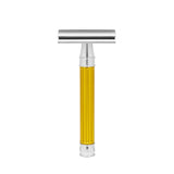 Edwin Jagger 3ONE6 Stainless Steel Yellow DE Safety Razor DESSGA4BL