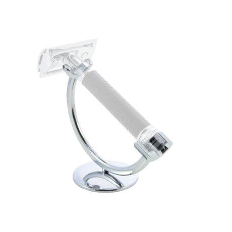 Edwin Jagger Crescent Chrome Razor Stand with Solid Base RHM319CR