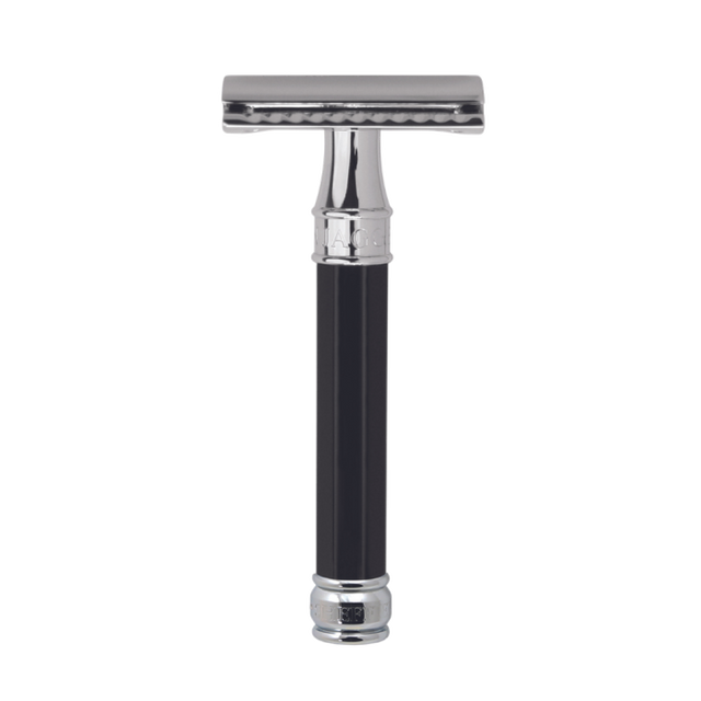 Edwin Jagger - Ebony Octogonal Double Edge Safety Razor - DE86811BL