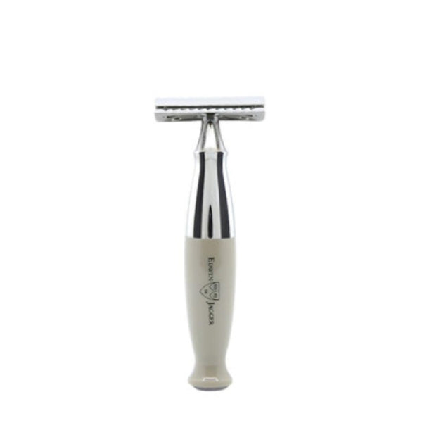 Edwin Jagger Light Grey & Chrome DE Safety Razor 