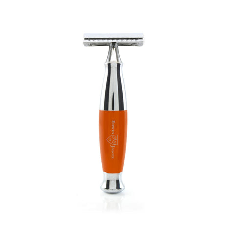 Edwin Jagger Orange Chrome DE Safety Razor R360CRSR