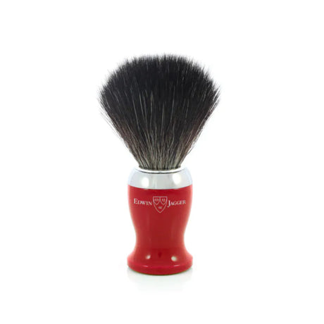 Edwin Jagger Red Shaving Brush (Black Synthetic) 21SB721CR